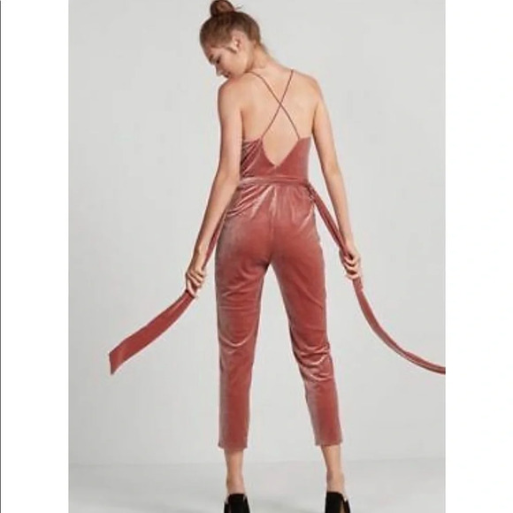 Express Velvet Jumpsuit - Picture 3 of 4